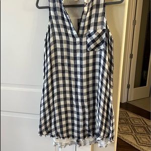 Cloth and stone linen gingham dress